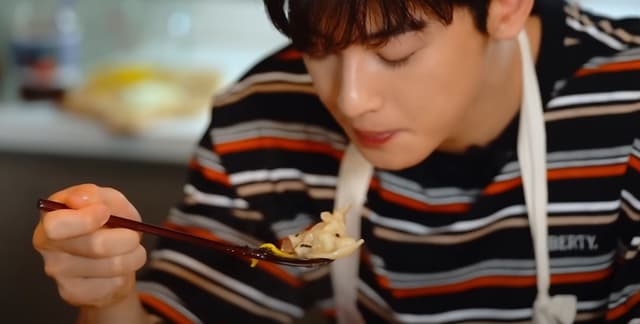 As comidas preferidas de Cha Eun-woo