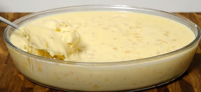 Gelado de Abacaxi Cremoso receita simples