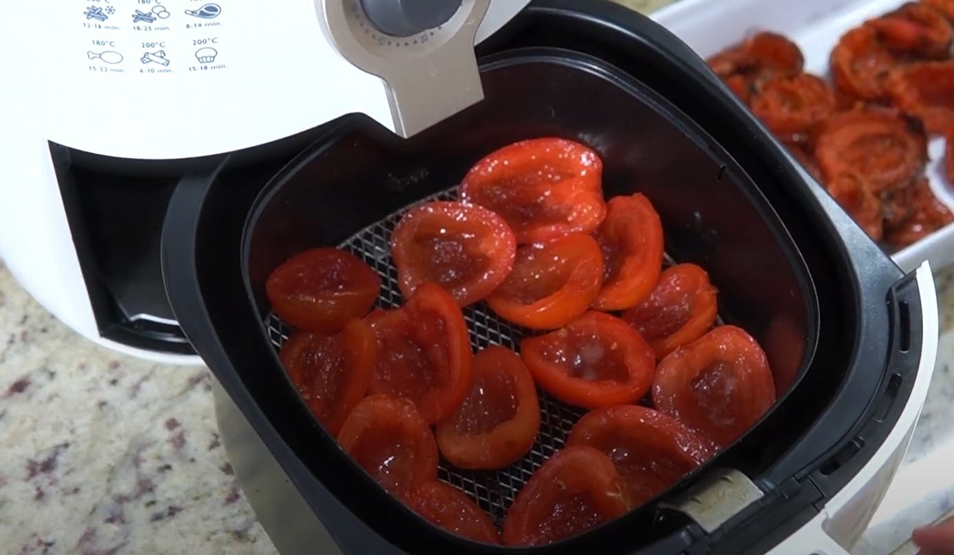 Como fazer tomate feito na air fryer