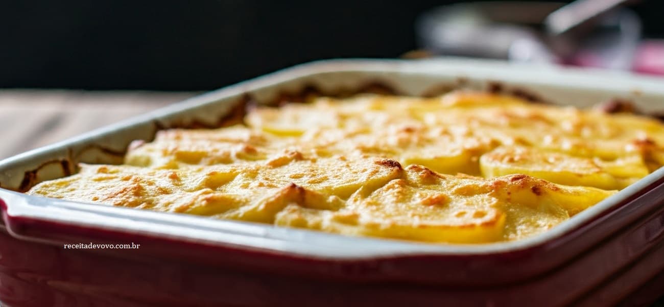 Como fazer batata gratinada simples com creme de queijo