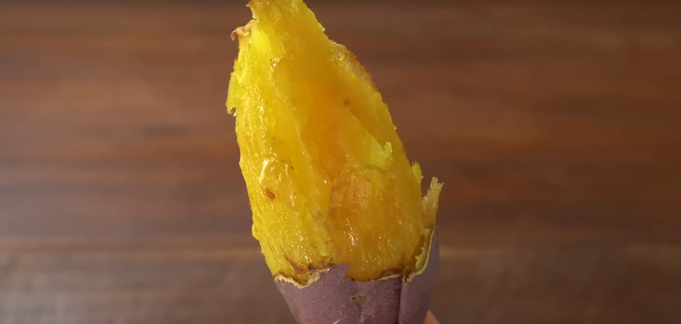 Batata Doce Assada no Ponto Cremosa