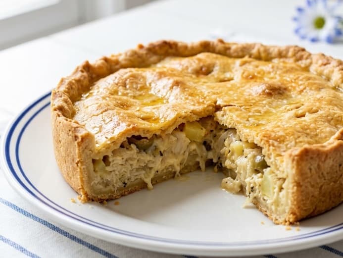 Torta de bacalhau para o Natal