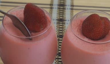 Mousse de morango