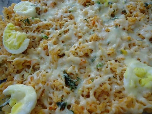 Arroz de forno delicioso