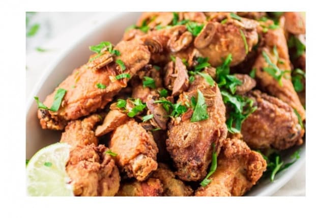 Asinha de frango frita