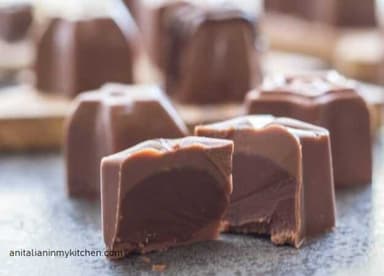 Bala de chocolate caseira