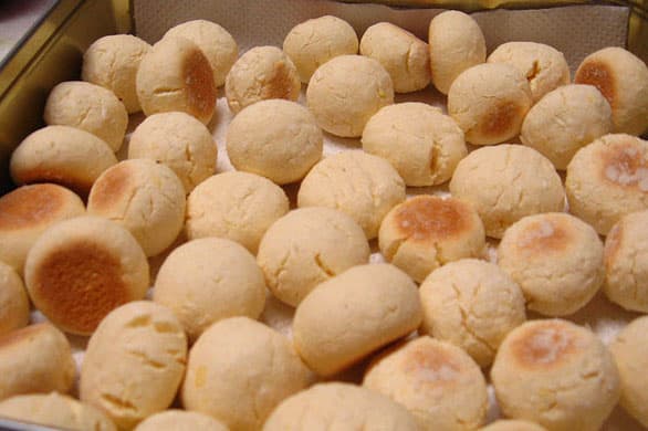 Bolinhas de queijo Natalinas