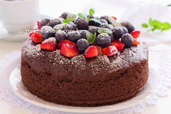 Bolo de chocolate rápido