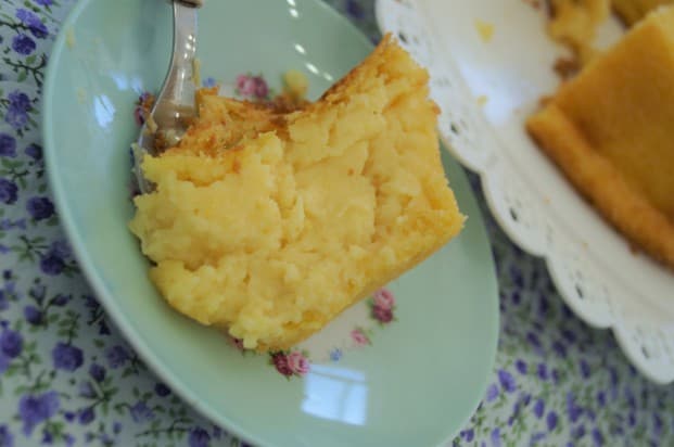 Bolo de fubá bem cremoso