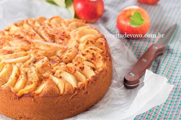 Bolo de maçã