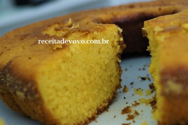 Bolo de milho saboroso