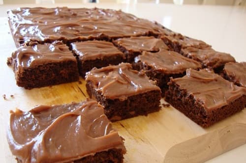 Bolo gelado de chocolate