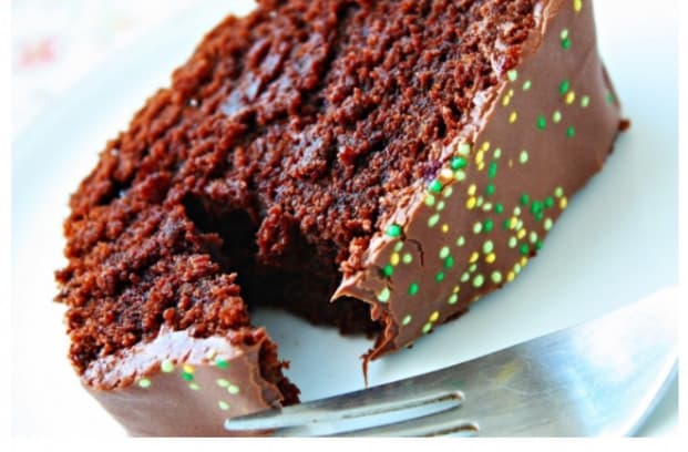 Bolo simples de chocolate