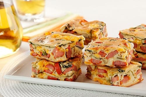 Cachorro quente de forno