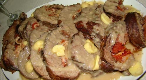 Carne recheada Natalina