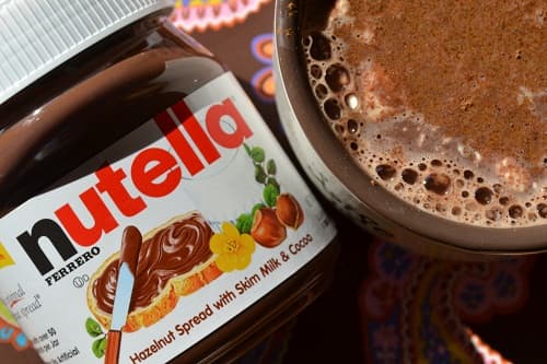 Chocolate quente com nutella