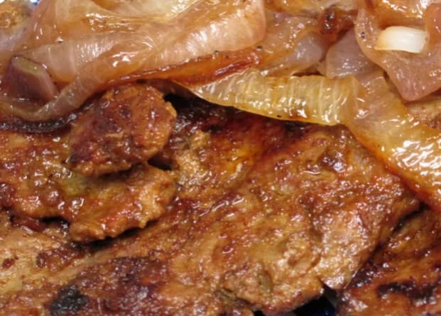 Como fazer Figado de boi acebolado