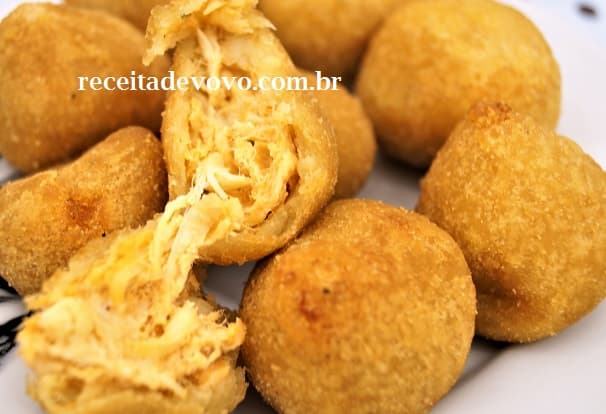 Coxinha cremosa assada