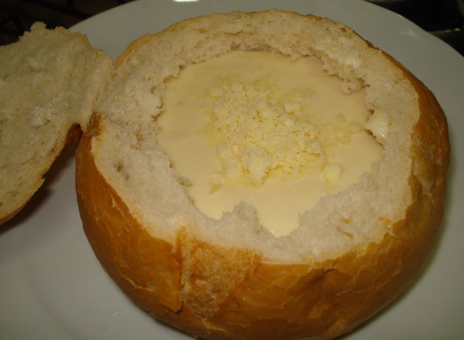Creme de palmito com queijo