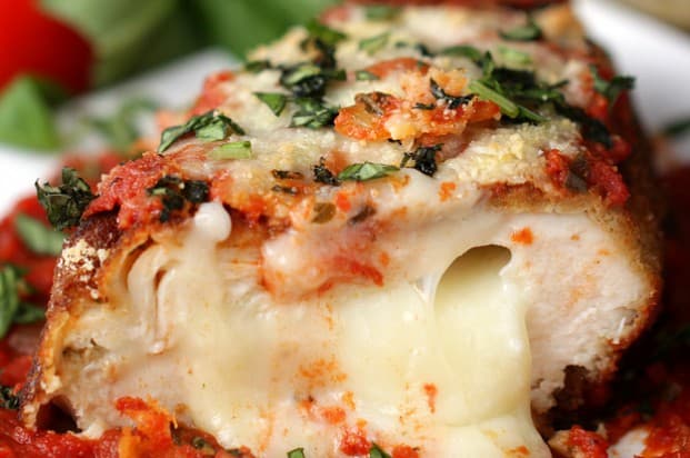 Frango à parmegiana de forno