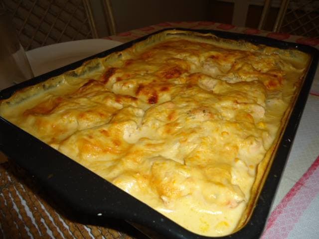 Frango ao creme