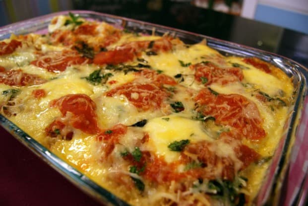 Lasanha de Batata com molho branco