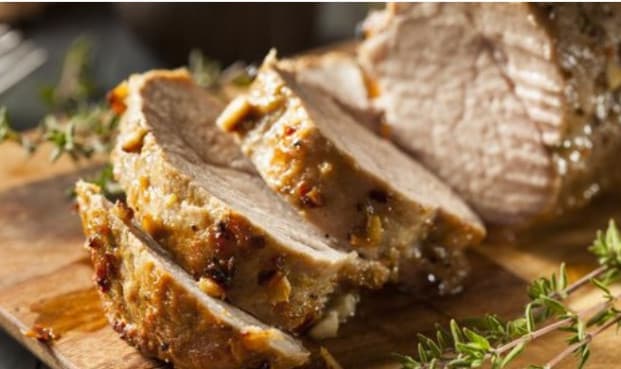 Lombo assado e suculento