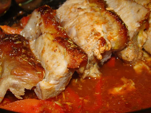 Lombo de porco delicioso