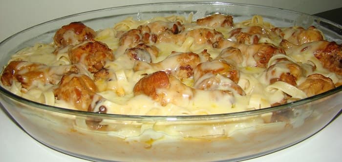 Macarrão com frango