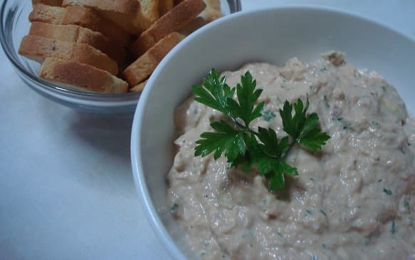 Patê de atum cremoso