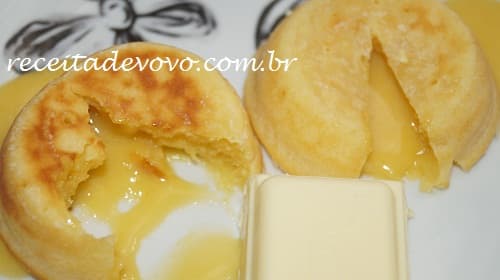 Petit gateau de chocolate branco