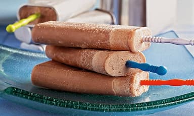 Picolé de chocolate caseiro