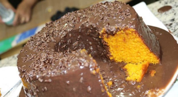 Receita de bolo de cenoura fofinho