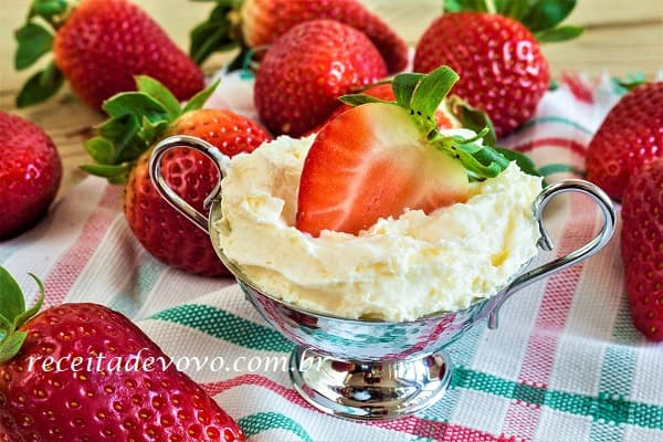Receita de chantilly