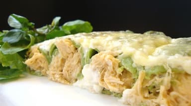 Receita de panqueca de frango cremosa