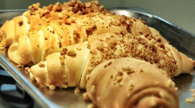 Receita de pão de torresmo