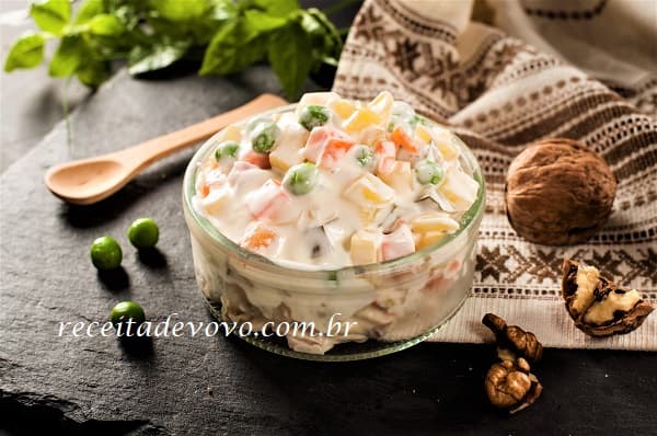 Receita de salada de maionese