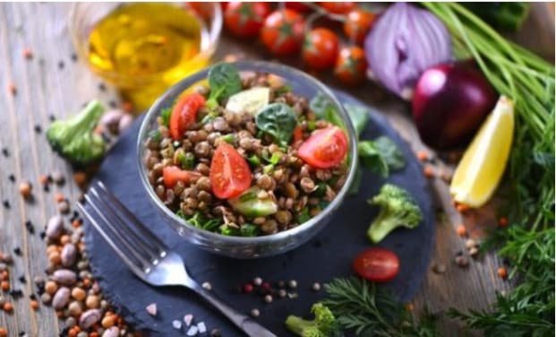 Salada de lentilha