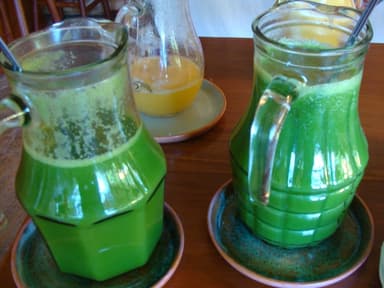 Suco emagrecedor de clorofila