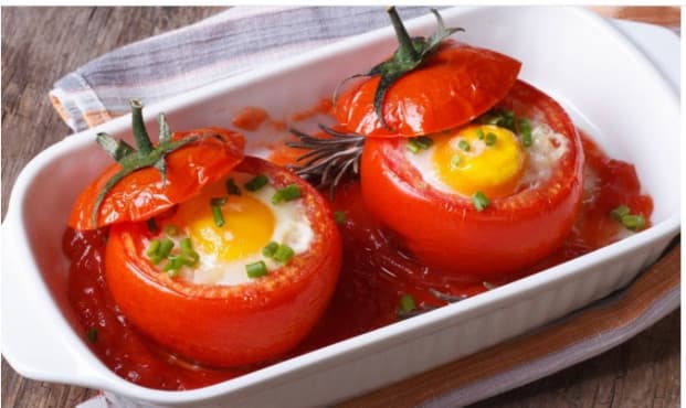 Tomate Recheado ao forno