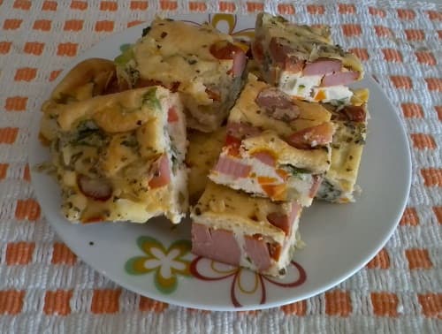 Torta de salsicha de liquidificador