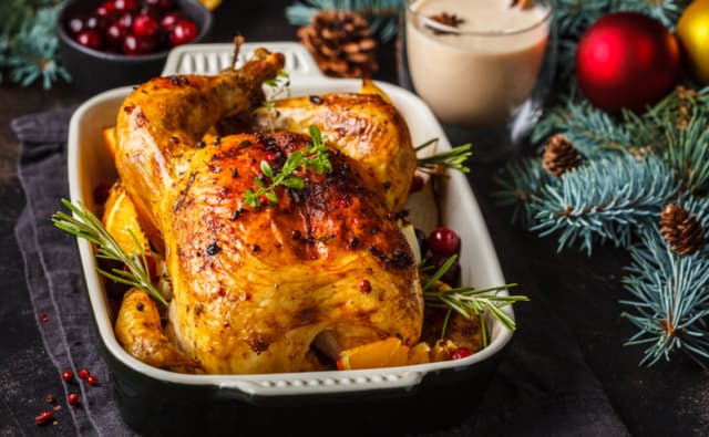 Como preparar um chester de natal com suco de laranja