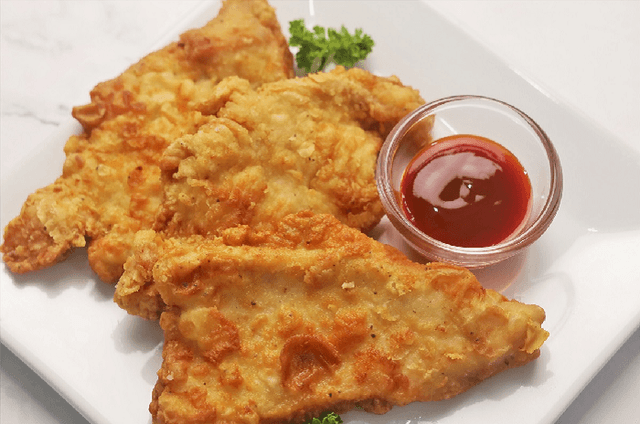 Filé de frango frito simples
