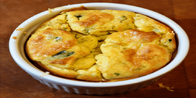 Suflê simples de legumes
