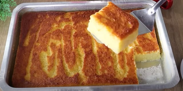 Bolo de mandioca de liquidificador