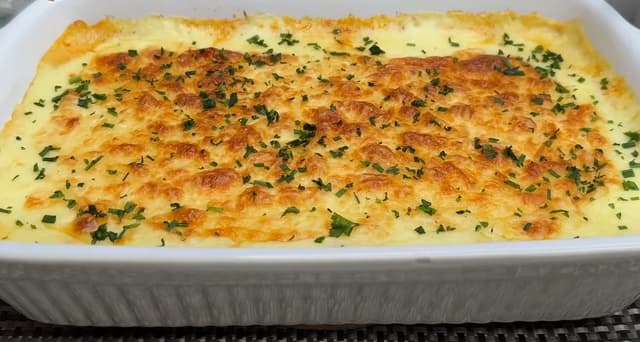 Creme de milho gratinado no forno